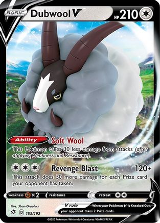 Dubwool V (153/192) [Sword & Shield: Rebel Clash]-1