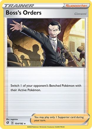 Boss's Orders (154/192) (Giovanni) [Sword & Shield: Rebel Clash]-1