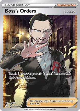 Boss's Orders (189/192) (Giovanni) [Sword & Shield: Rebel Clash]-1
