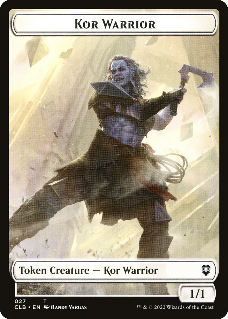 Kor Warrior (TCLB-027) - Battle for Baldur's Gate Tokens-1