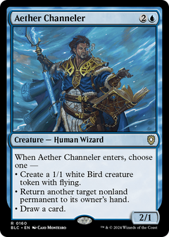 Aether Channeler [Bloomburrow Commander]-1