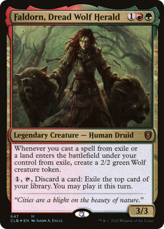 Faldorn, Dread Wolf Herald [Commander Legends: Battle for Baldur's Gate]-1