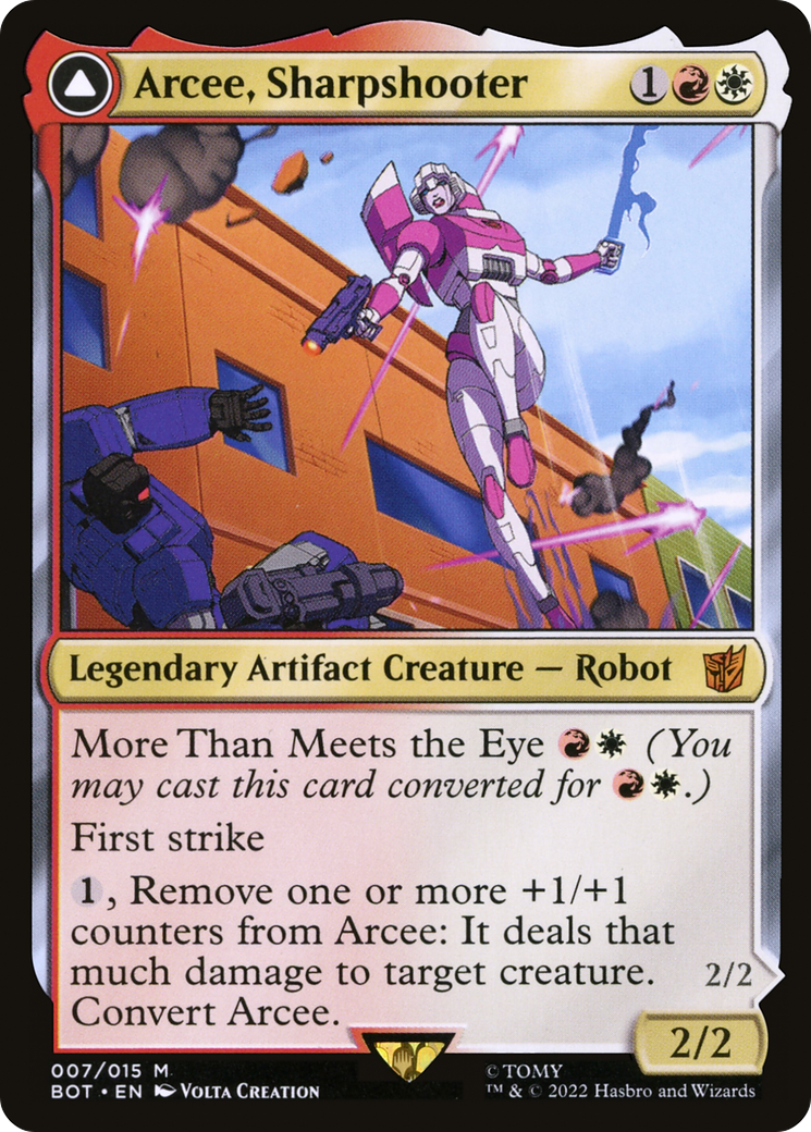 Arcee, Sharpshooter // Arcee, Acrobatic Coupe [Transformers]-3