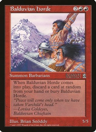 Balduvian Horde (Oversized) [Oversize Cards]-1