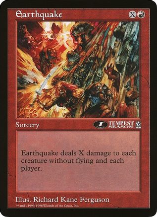 Earthquake (1st Place) (Arena League) (OVER-) - Oversize Cards-1
