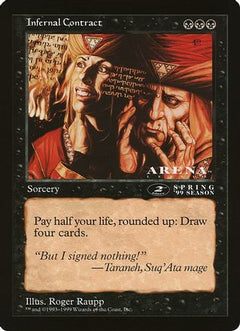 Infernal Contract (2nd Place) (Arena League) (OVER-) - Oversize Cards-1
