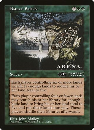 Natural Balance (3rd Place) (Arena League) (OVER-) - Oversize Cards-1