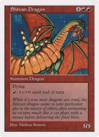 Shivan Dragon (Oversized) [Oversize Cards]-1