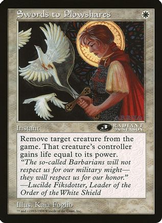 Swords to Plowshares (Oversized) [Oversize Cards]-1