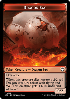 Dragon Egg (TOTC-012) - Outlaws of Thunder Junction Commander Tokens-1