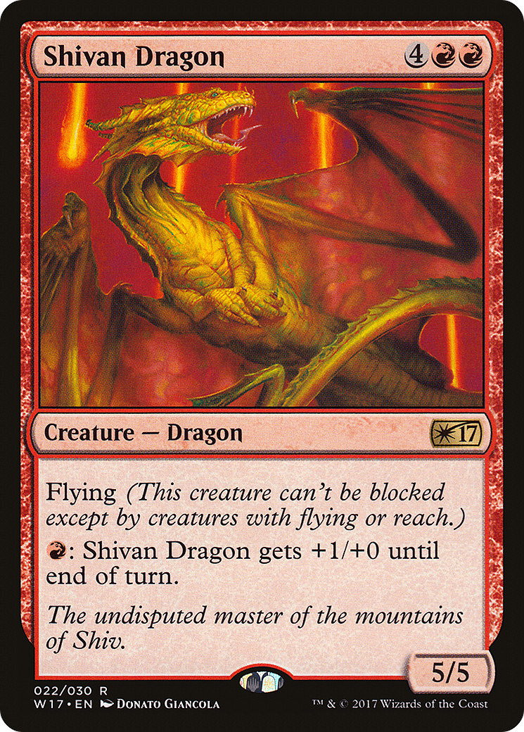 Shivan Dragon [Welcome Deck 2017]-1