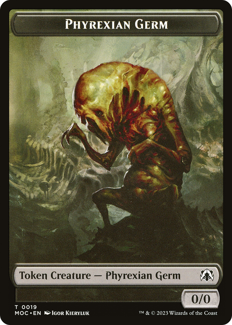 Phyrexian Germ (TMOC-019) - March of the Machine Commander Tokens-1