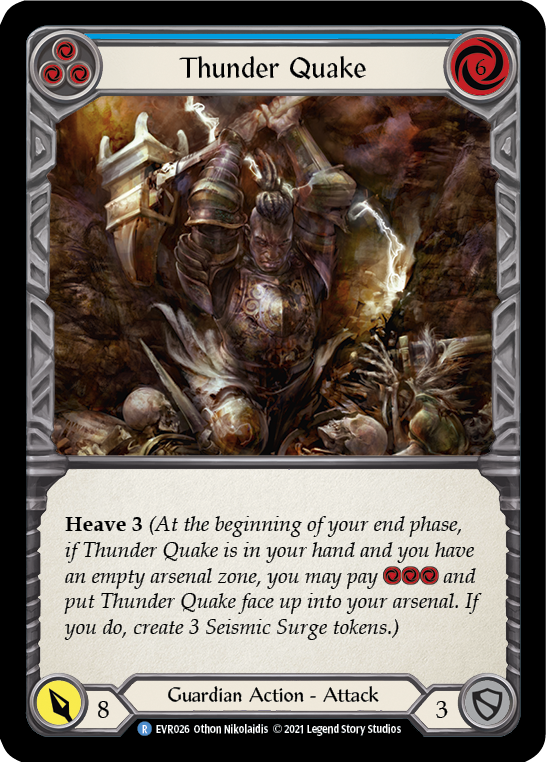 Thunder Quake (Blue) [EVR026] (Everfest)  1st Edition Rainbow Foil-2
