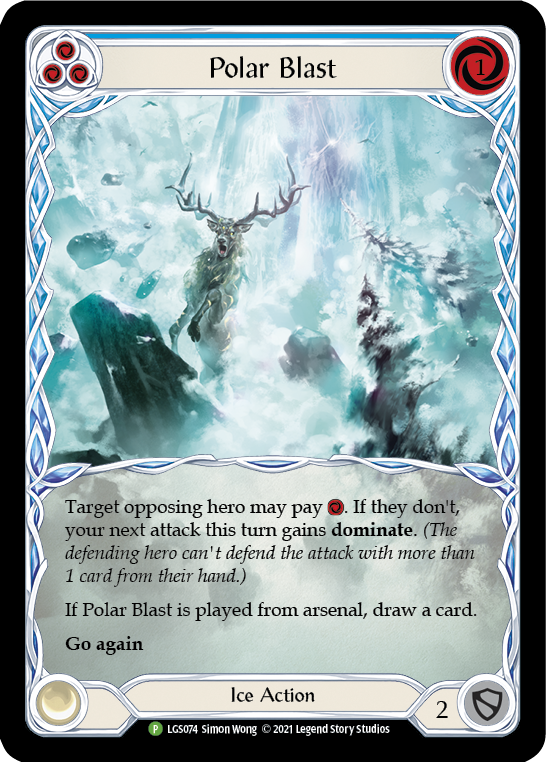 Polar Blast (Blue) [LGS074] (Promo)  Rainbow Foil-1