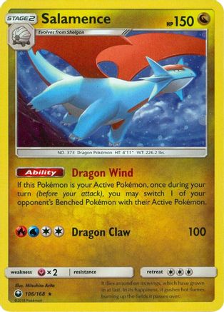 Salamence (106/168) (Cosmos Holo) [Sun & Moon: Celestial Storm]-1