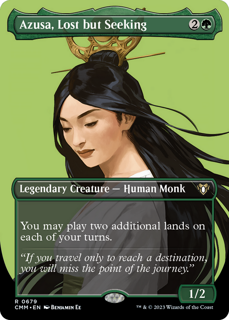 Azusa, Lost but Seeking (Borderless Profile) [Commander Masters]-1