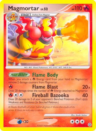 Magmortar (31/132) (Theme Deck Exclusive) [Diamond & Pearl: Secret Wonders]-1