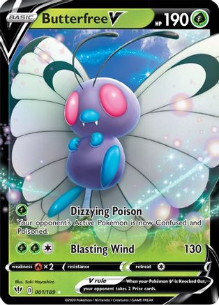 Butterfree V (001/189) [Sword & Shield: Darkness Ablaze]-1