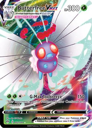 Butterfree VMAX (002/189) [Sword & Shield: Darkness Ablaze]-1