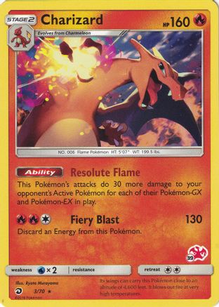 Charizard (3/70) (Charizard Stamp #39) [Battle Academy 2020]-1