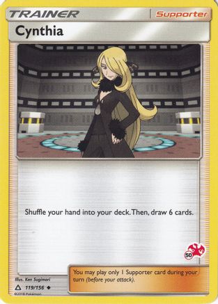 Cynthia (119/156) (Charizard Stamp #50) [Battle Academy 2020]-1