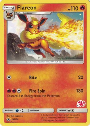 Flareon (SM186) (Charizard Stamp #27) [Battle Academy 2020]-1