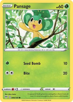 Pansage (006/189) [Sword & Shield: Darkness Ablaze]-1