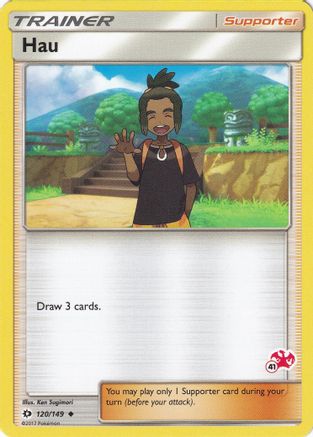 Hau (120/149) (Charizard Stamp #41) [Battle Academy 2020]-1