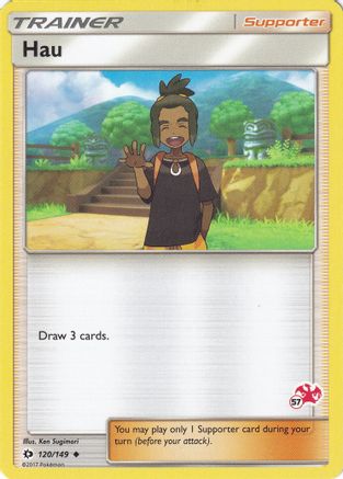 Hau (120/149) (Charizard Stamp #57) [Battle Academy 2020]-1