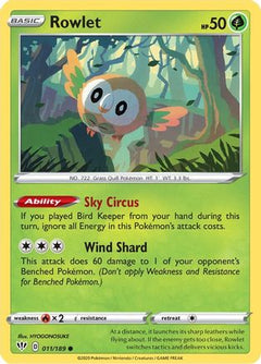 Rowlet (011/189) [Sword & Shield: Darkness Ablaze]-1