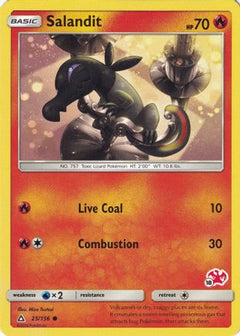 Salandit (25/156) (Charizard Stamp #18) [Battle Academy 2020]-1