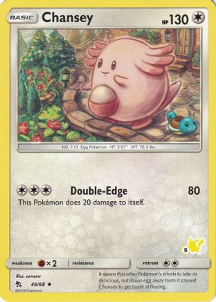 Chansey (46/68) (Pikachu Stamp #5) [Battle Academy 2020]-1