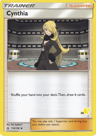 Cynthia (119/156) (Pikachu Stamp #50) [Battle Academy 2020]-1