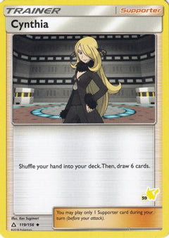 Cynthia (119/156) (Pikachu Stamp #59) [Battle Academy 2020]-1