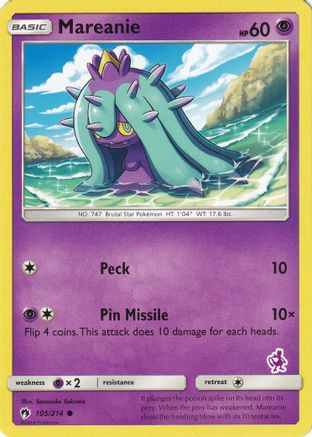 Mareanie (105/214) (Mewtwo Deck) [Battle Academy 2020]-1