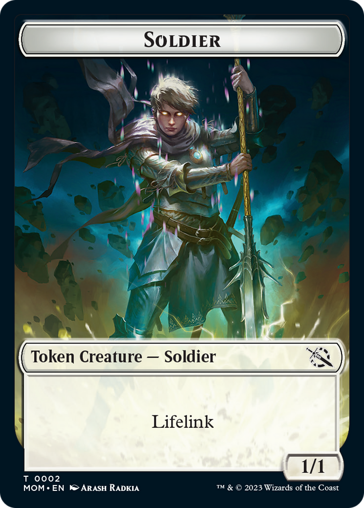 Soldier // Knight Double-Sided Token [March of the Machine Tokens]-1