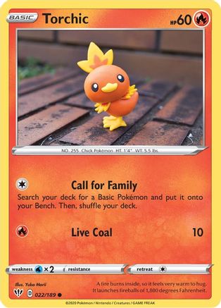 Torchic (022/189) [Sword & Shield: Darkness Ablaze]-1