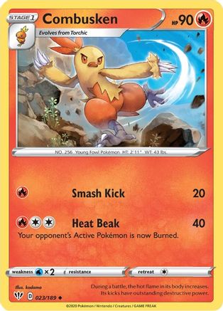 Combusken (023/189) [Sword & Shield: Darkness Ablaze]-1