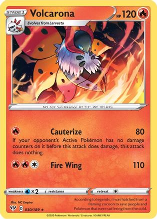 Volcarona (030/189) [Sword & Shield: Darkness Ablaze]-1