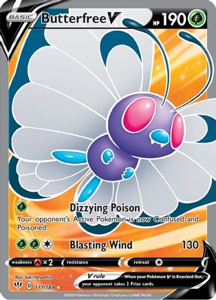 Butterfree V (177/189) [Sword & Shield: Darkness Ablaze]-1