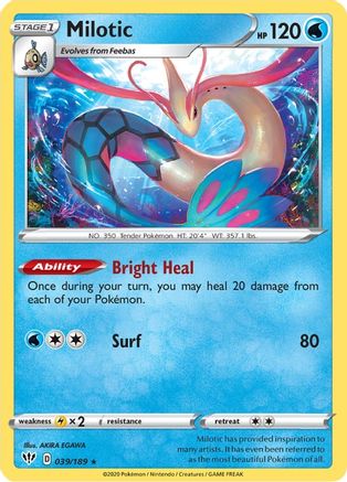 Milotic (039/189) [Sword & Shield: Darkness Ablaze]-1