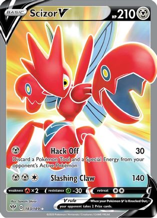Scizor V (183/189) [Sword & Shield: Darkness Ablaze]-1