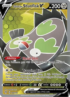 Galarian Stunfisk V (184/189) [Sword & Shield: Darkness Ablaze]-1