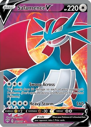 Salamence V (185/189) [Sword & Shield: Darkness Ablaze]-1