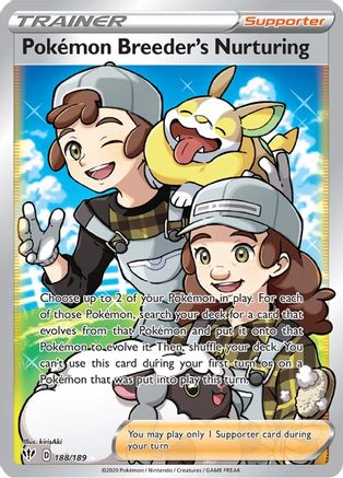 Pokemon Breeder's Nurturing (188/189) [Sword & Shield: Darkness Ablaze]-1