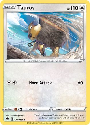 Tauros (134/189) [Sword & Shield: Darkness Ablaze]-1
