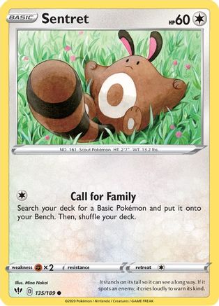 Sentret (135/189) [Sword & Shield: Darkness Ablaze]-1