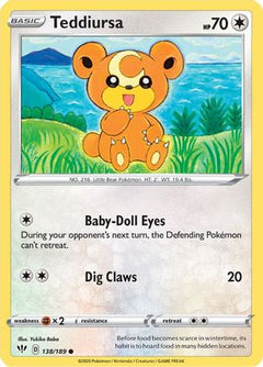 Teddiursa (138/189) [Sword & Shield: Darkness Ablaze]-1