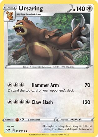 Ursaring (139/189) [Sword & Shield: Darkness Ablaze]-1