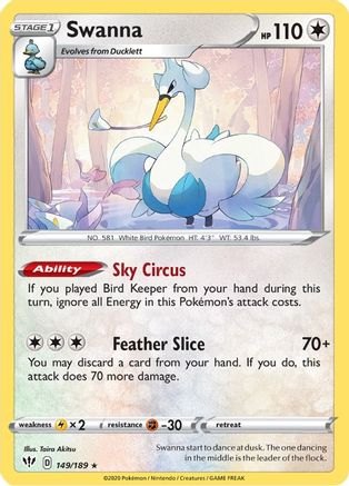 Swanna (149/189) [Sword & Shield: Darkness Ablaze]-1